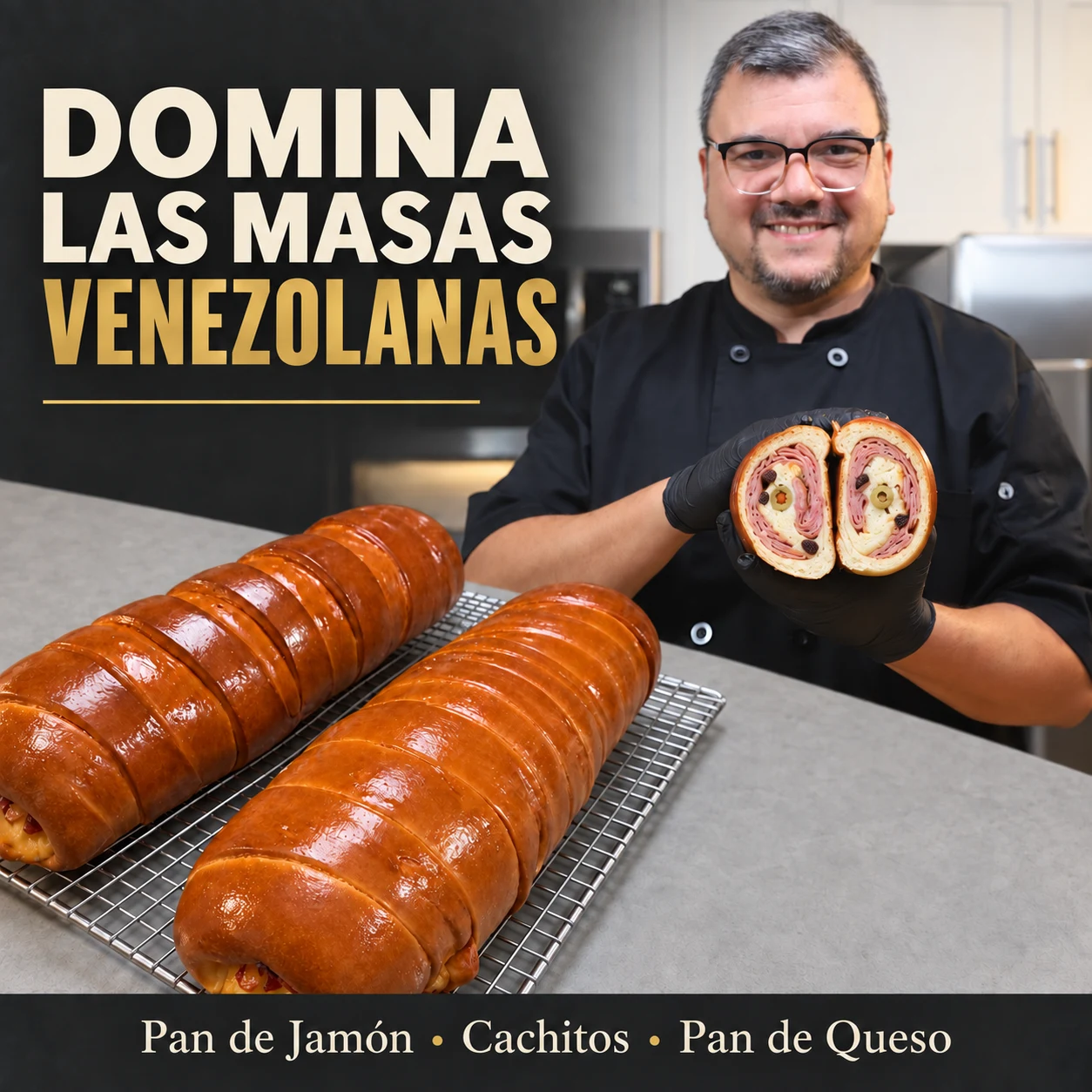 Domina las masas venezolanas: Pan de Jamón, Cachitos y Pan de Queso
